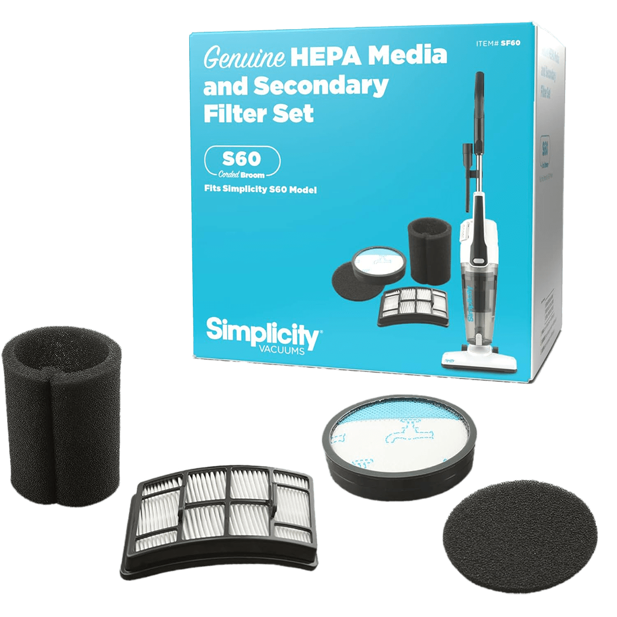 Simplicity S60 Spiffy HEPA Media Filter Set - Main