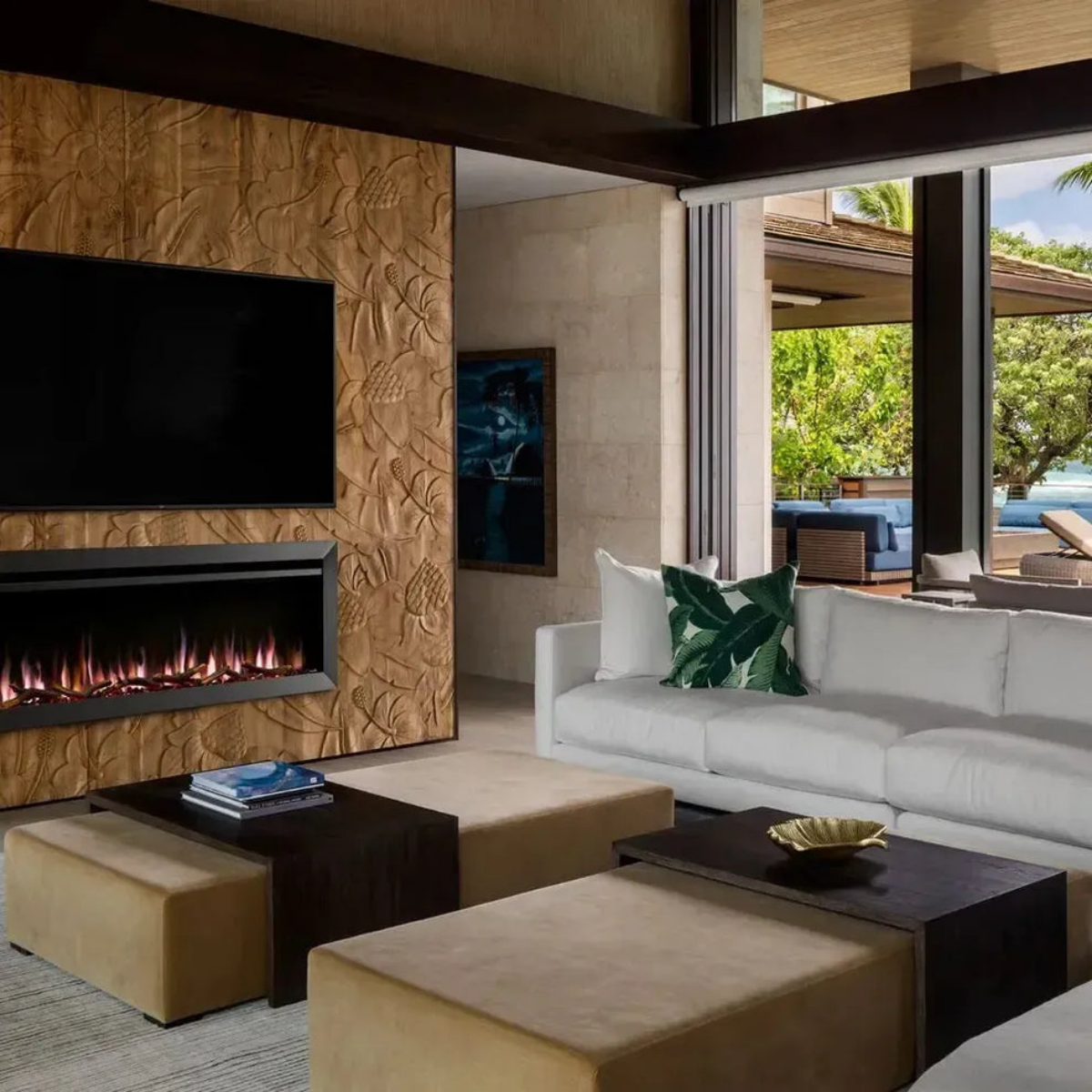 Simplifire Allusion Slim Electric Fireplace - Lifestyle 2