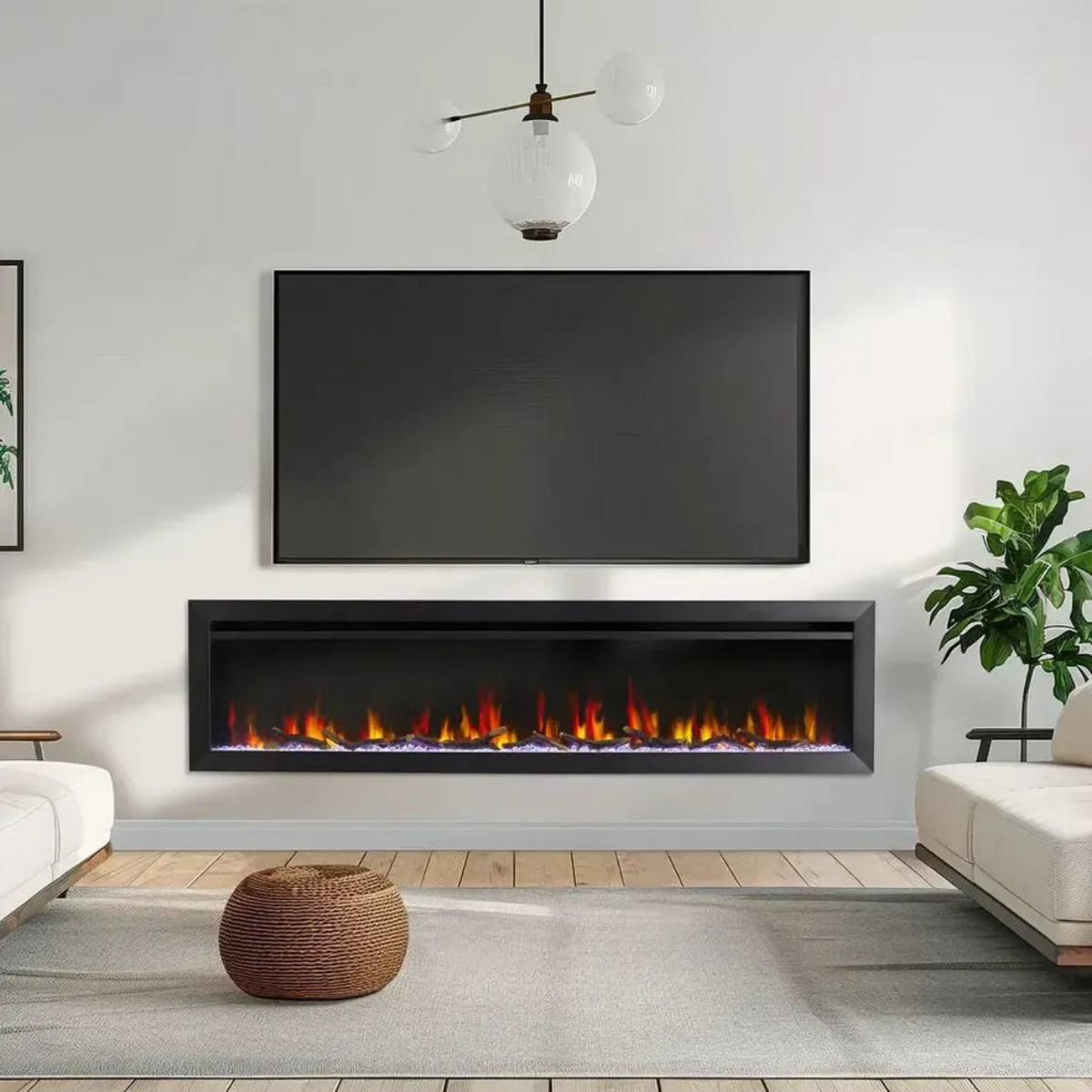 Simplifire Allusion Slim Electric Fireplace - Lifestyle 4