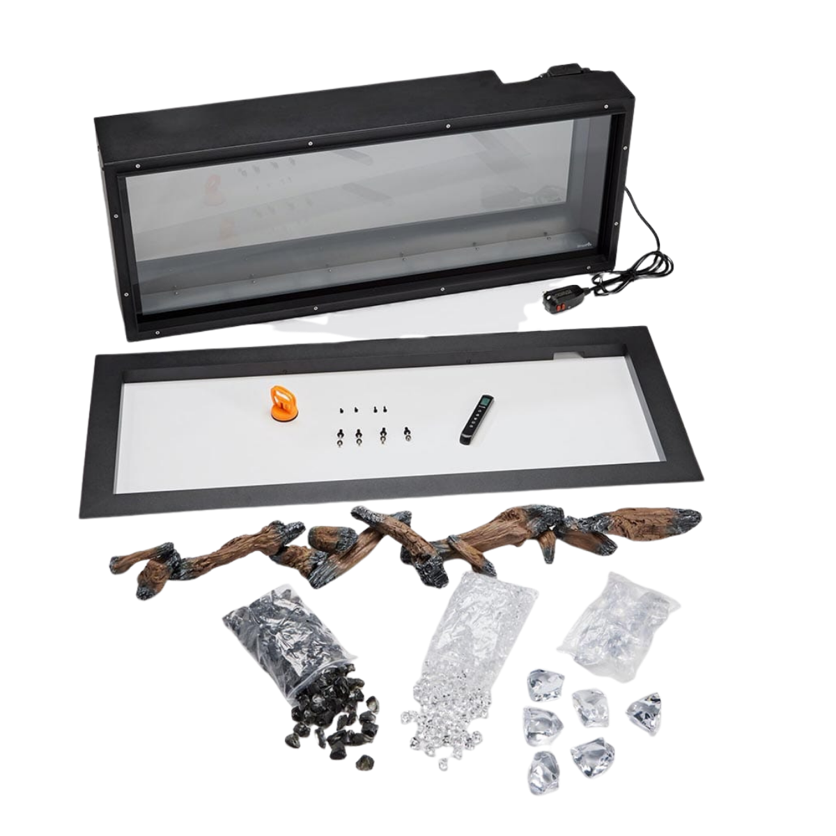 Simplifire Forum Outdoor Electric Fireplace - Components