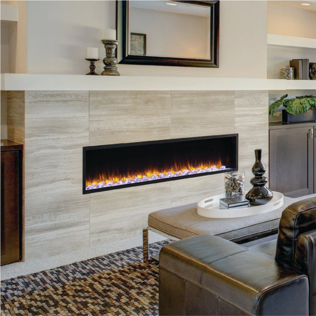 SimpliFire Scion Linear Electric Fireplace 55 Inch - Lifestyle 2