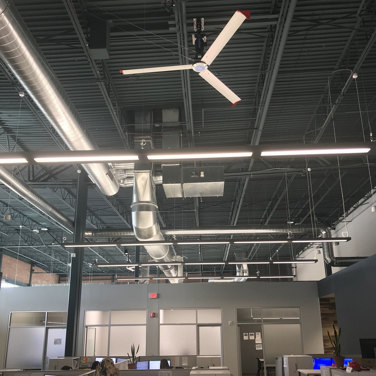 SkyBlade MiniProp 3 Blade HVLS Ceiling Fans - in Office