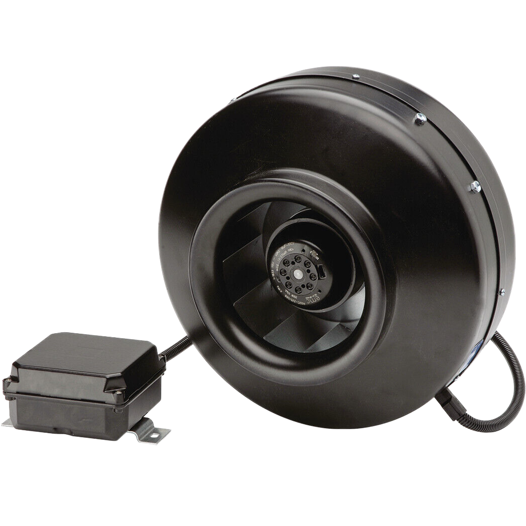 S&P PV-100X Powervent 4-in Inline Centrifugal Duct Fan - Angle 2