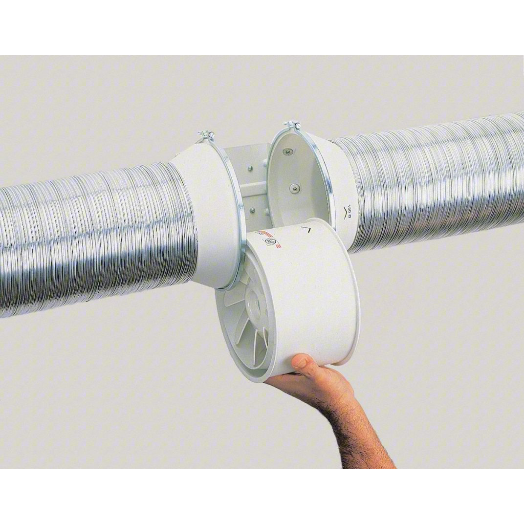 S&P TD-100(X) 4-inch Mixed Flow Inline Duct Fan - Lifestyle 4