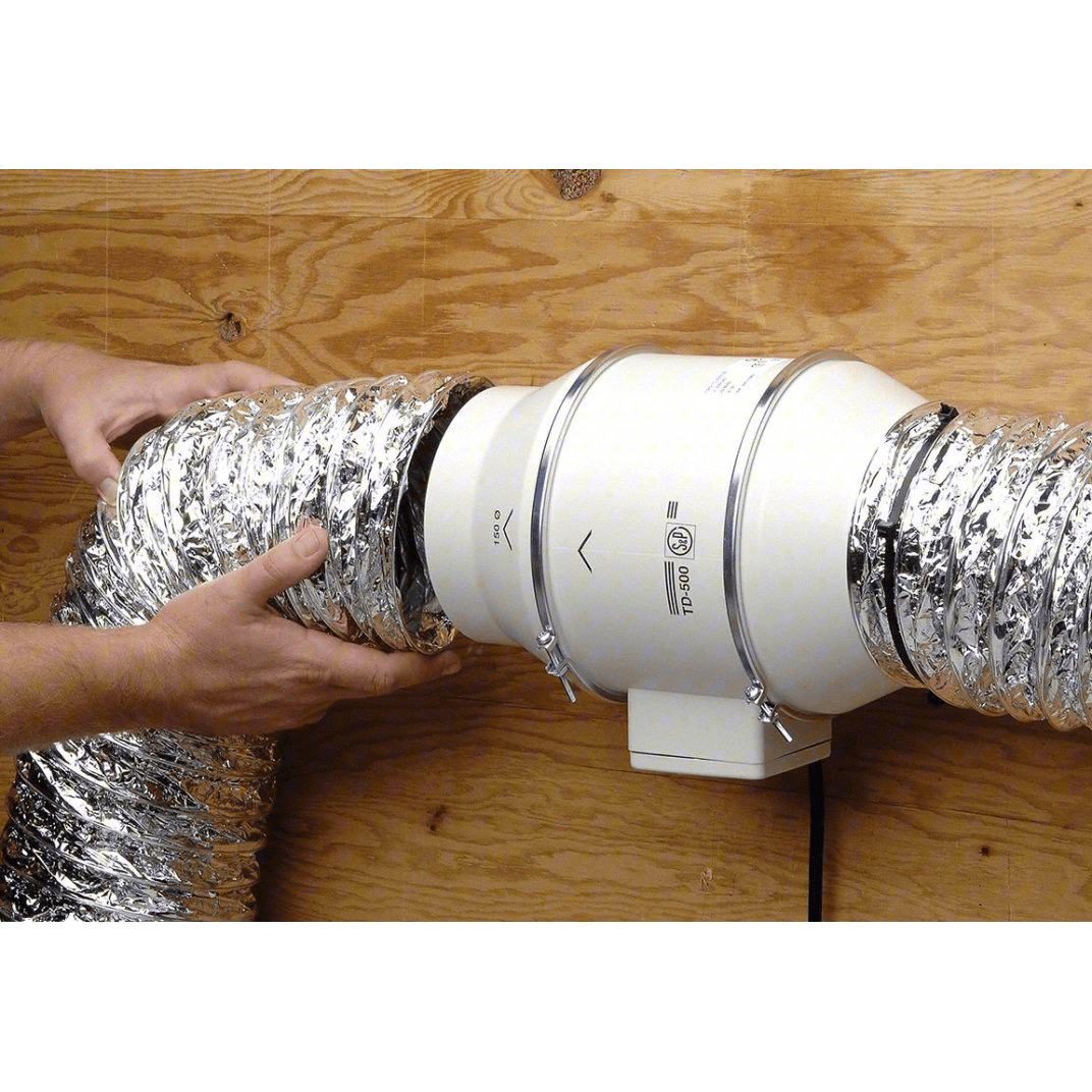S&P TD-150 6-inch Mixed Flow Inline Duct Fan - Lifestyle 2