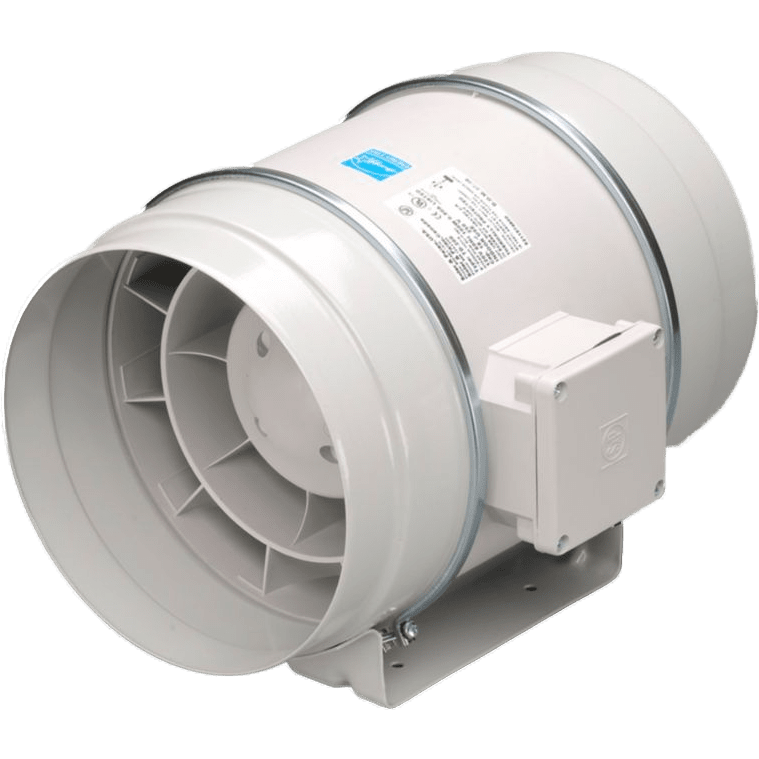 S&P TD-250 10-inch Mixed Flow Inline Duct Fan - Angle