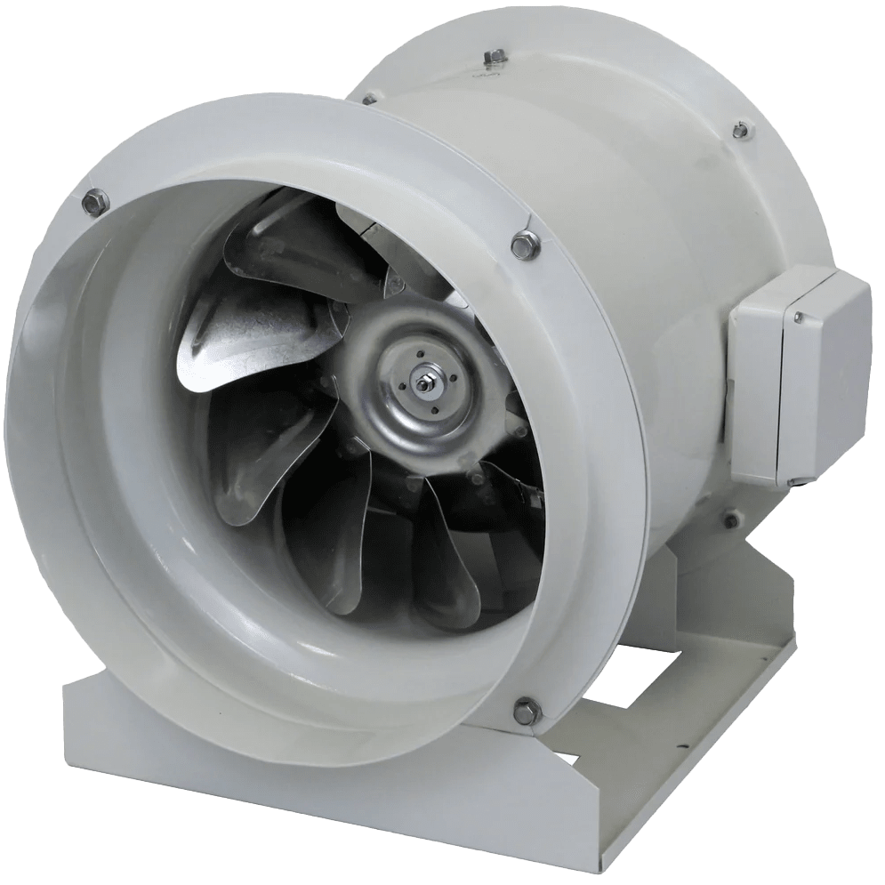 S&P TD-400 16-inch Mixed Flow Inline Duct Fan - Angle