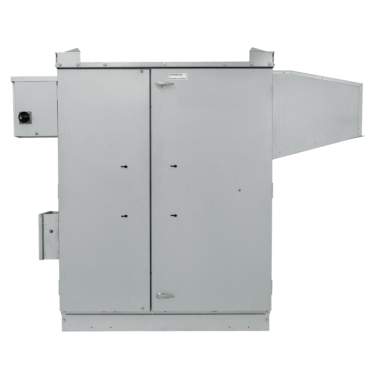 S&P TRCeN500RT-230 Rooftop Commercial ERV w/ EC Motor - Close Front
