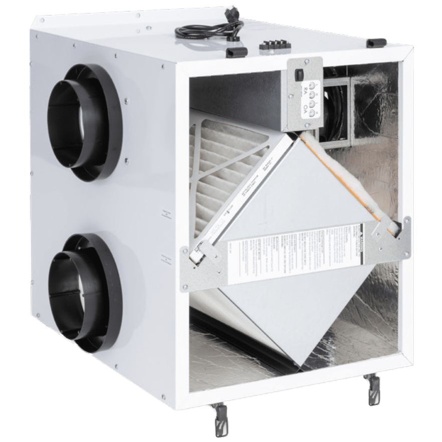S&P TRe300 30-290 CFM ERV w/ EC Motor - Angle