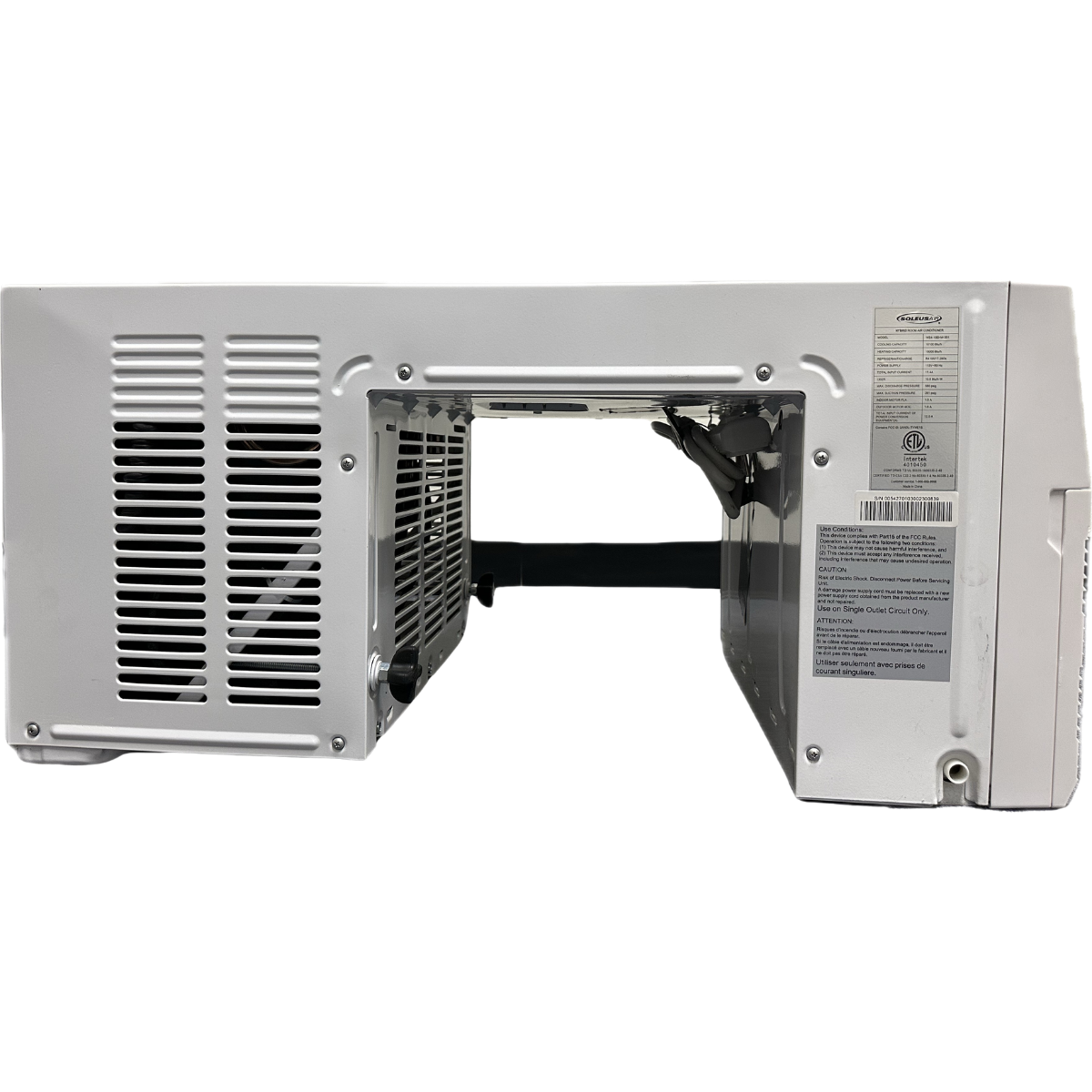 Soleus Air 12,000 BTU Saddle Window Air Conditioner w/Heat - Side