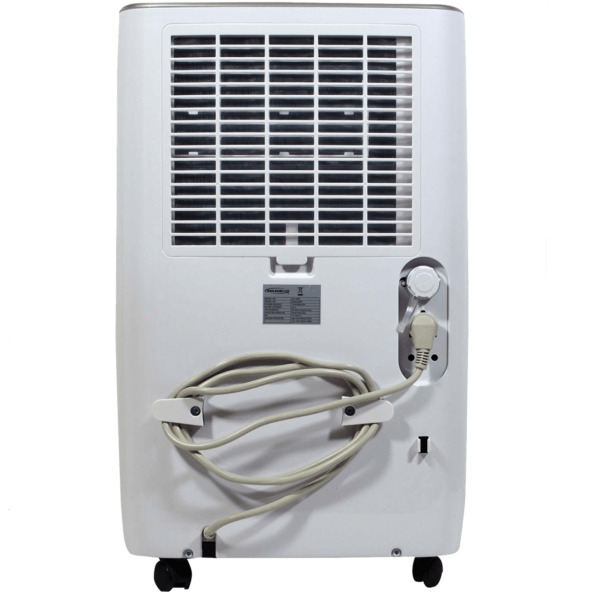 Soleus Air 50 Pint Dehumidifier - Back