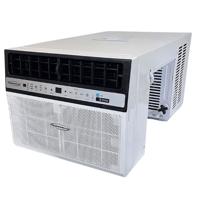 Soleus Air 12,000 BTU Saddle Window Air Conditioner w/Heat