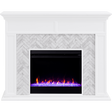Southern Enterprises Torlington Marble Tiled Electric Fireplace