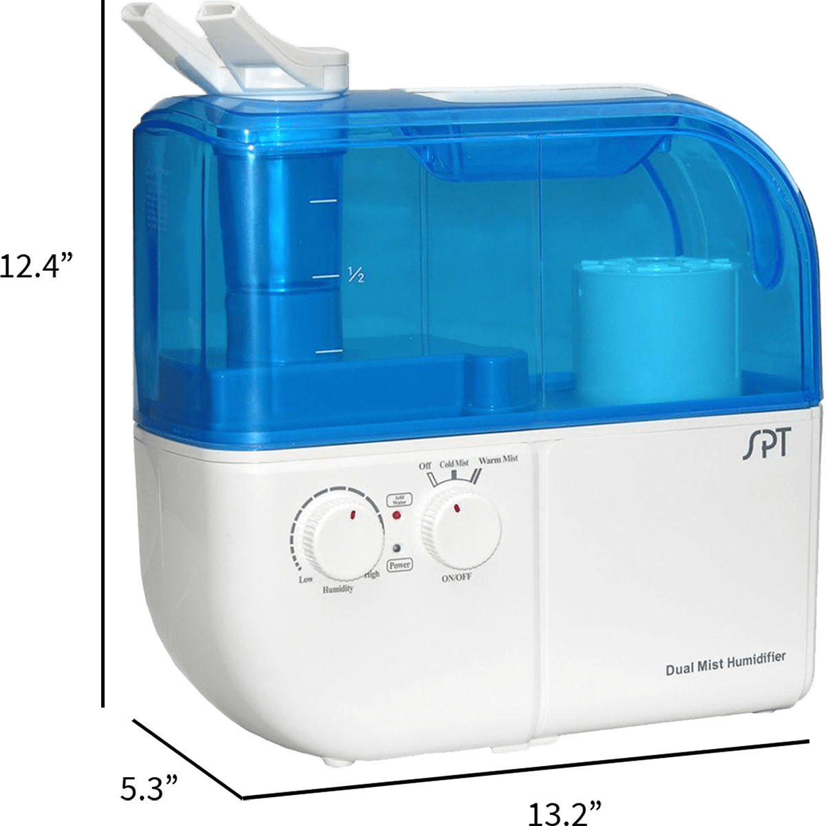 Sunpentown SU 4010 Ultrasonic Humidifier - Dimensions