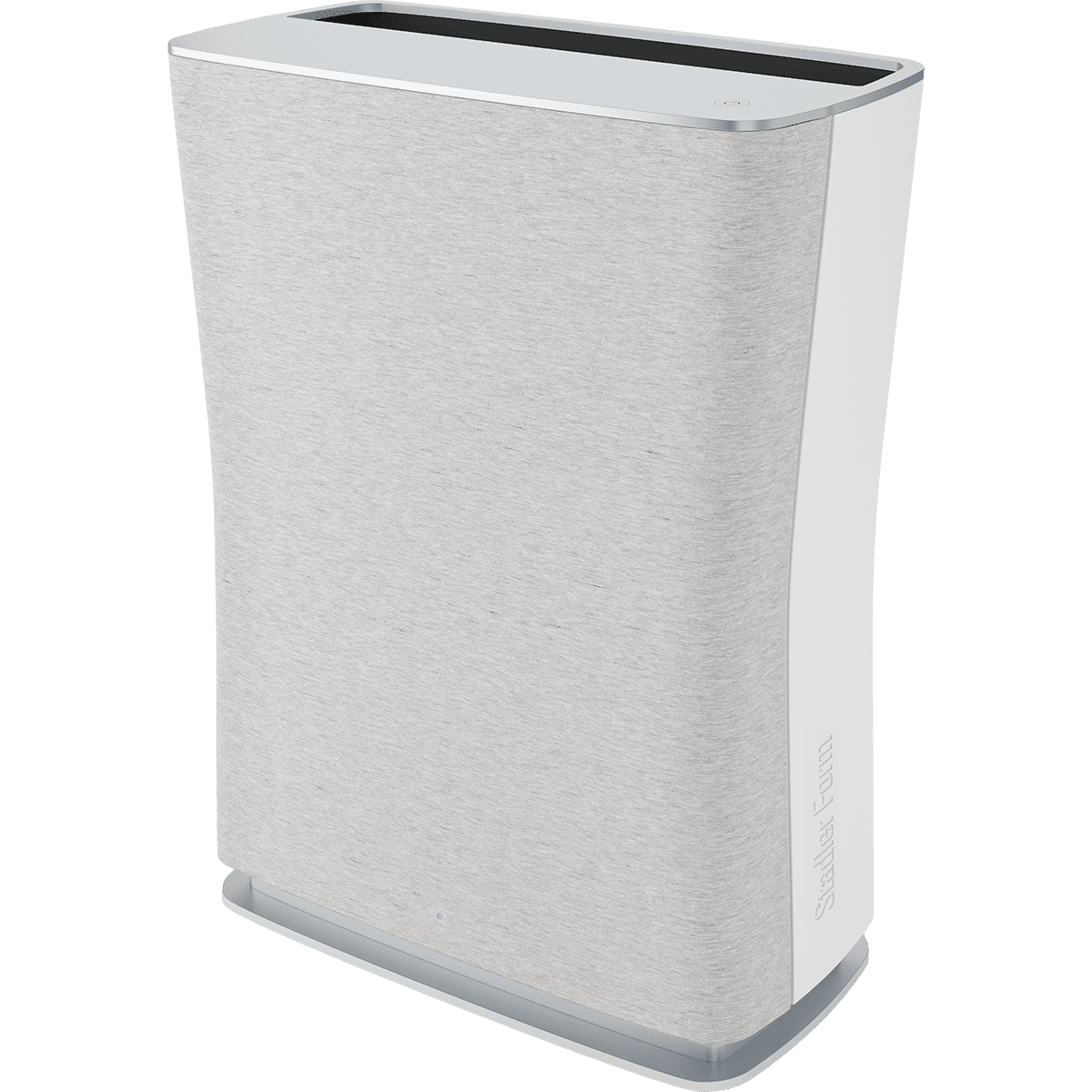 Stadler Form Roger Little HEPA Air Purifier White - Angle View with Blue Indicator Light