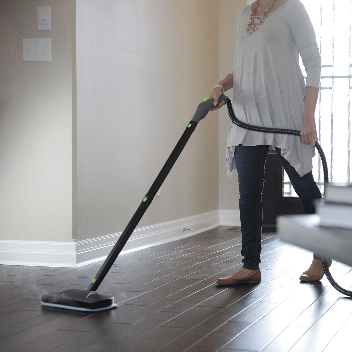 Steamfast SF-275 Canister Steam Cleaner - Mopping Floor