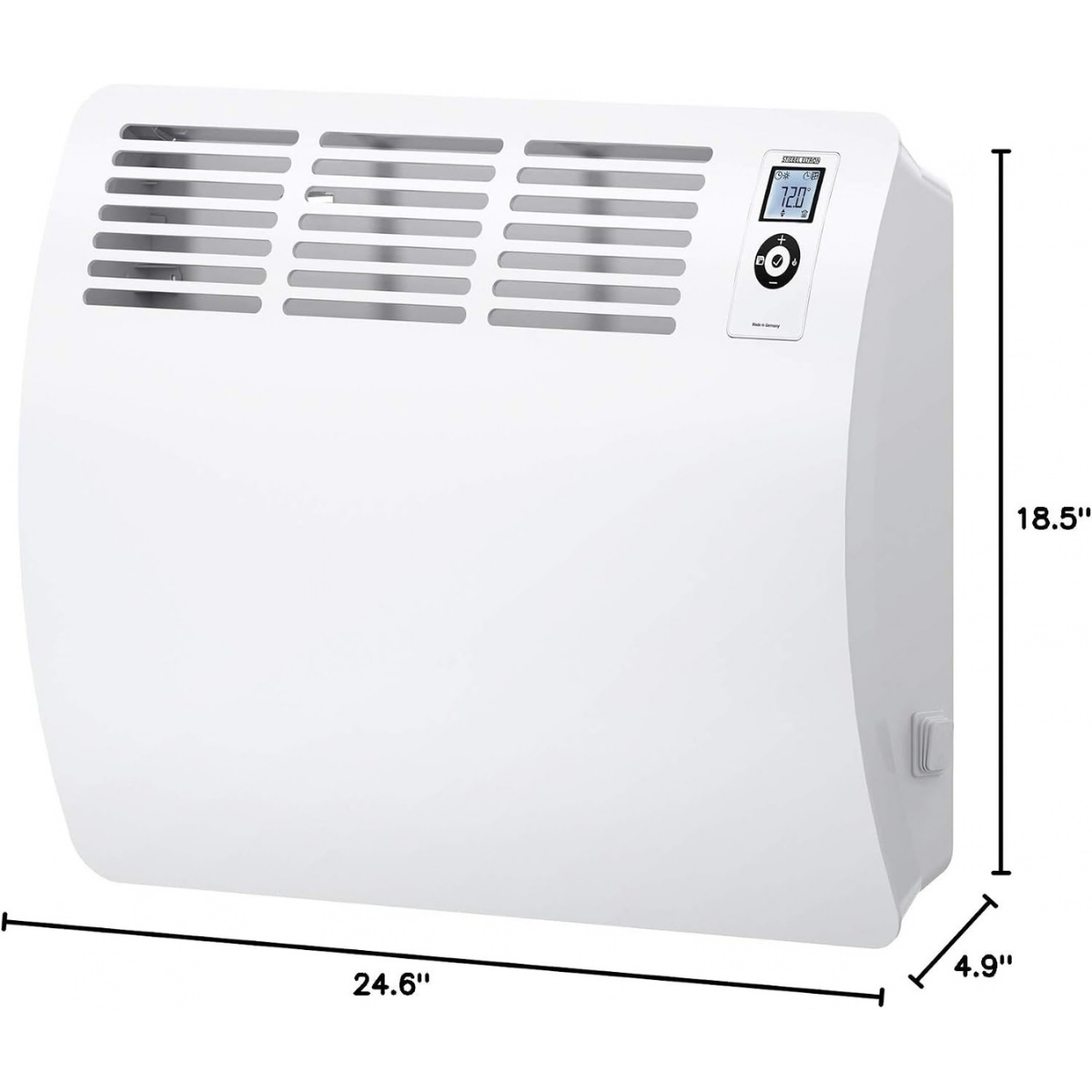 Stiebel Eltron Wall Mounted Convection Heater 120V 1500W - Dimensions