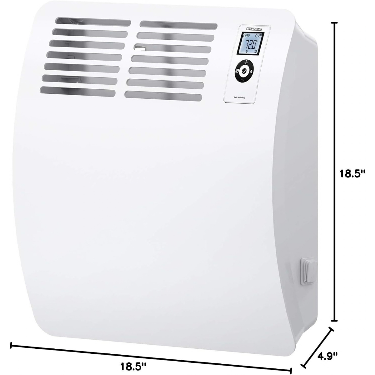 Stiebel Eltron Wall Mounted Convection Heater 240V 1000W - Dimensions