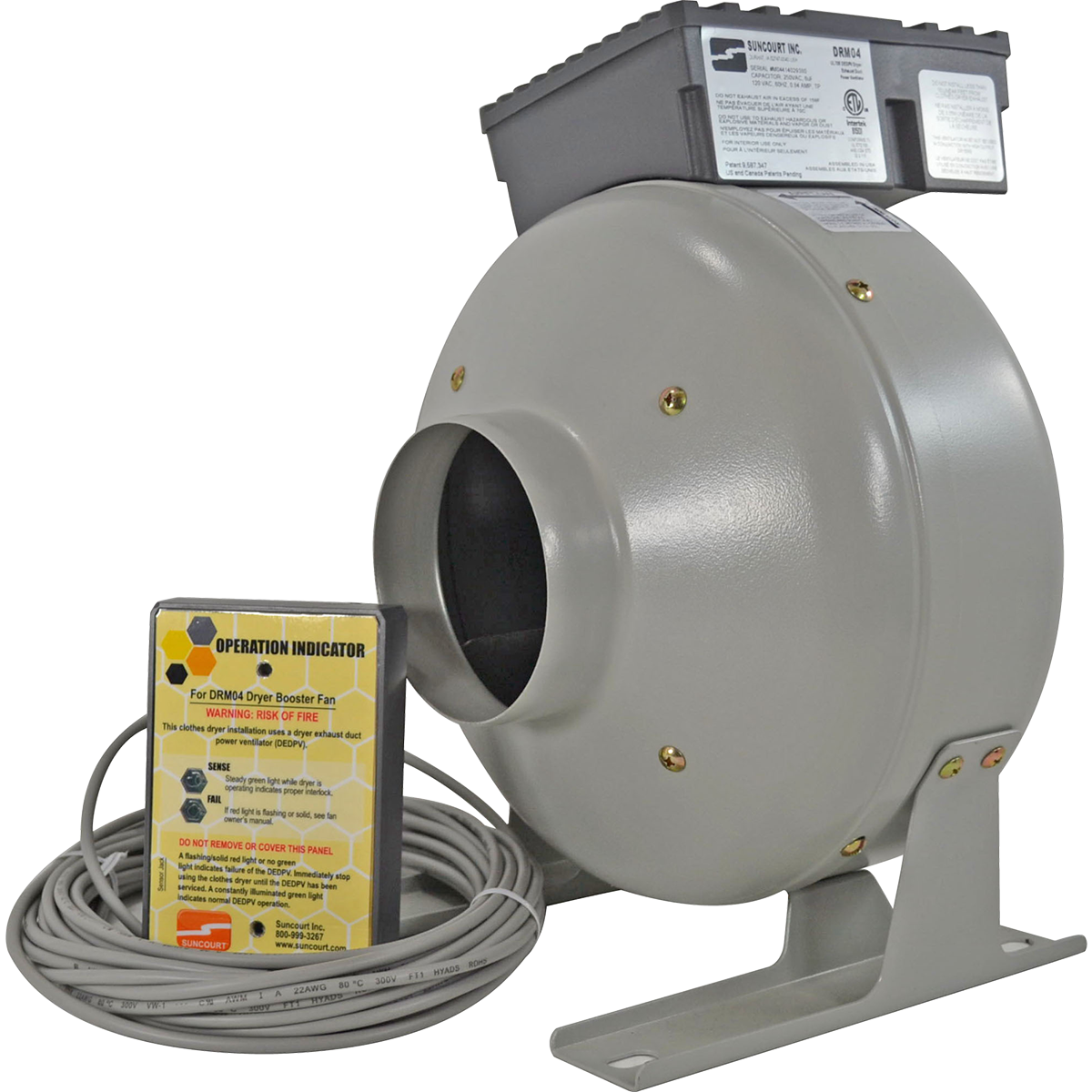 Suncourt Centrasense DEDPV Dryer Booster Fan Kit - Main