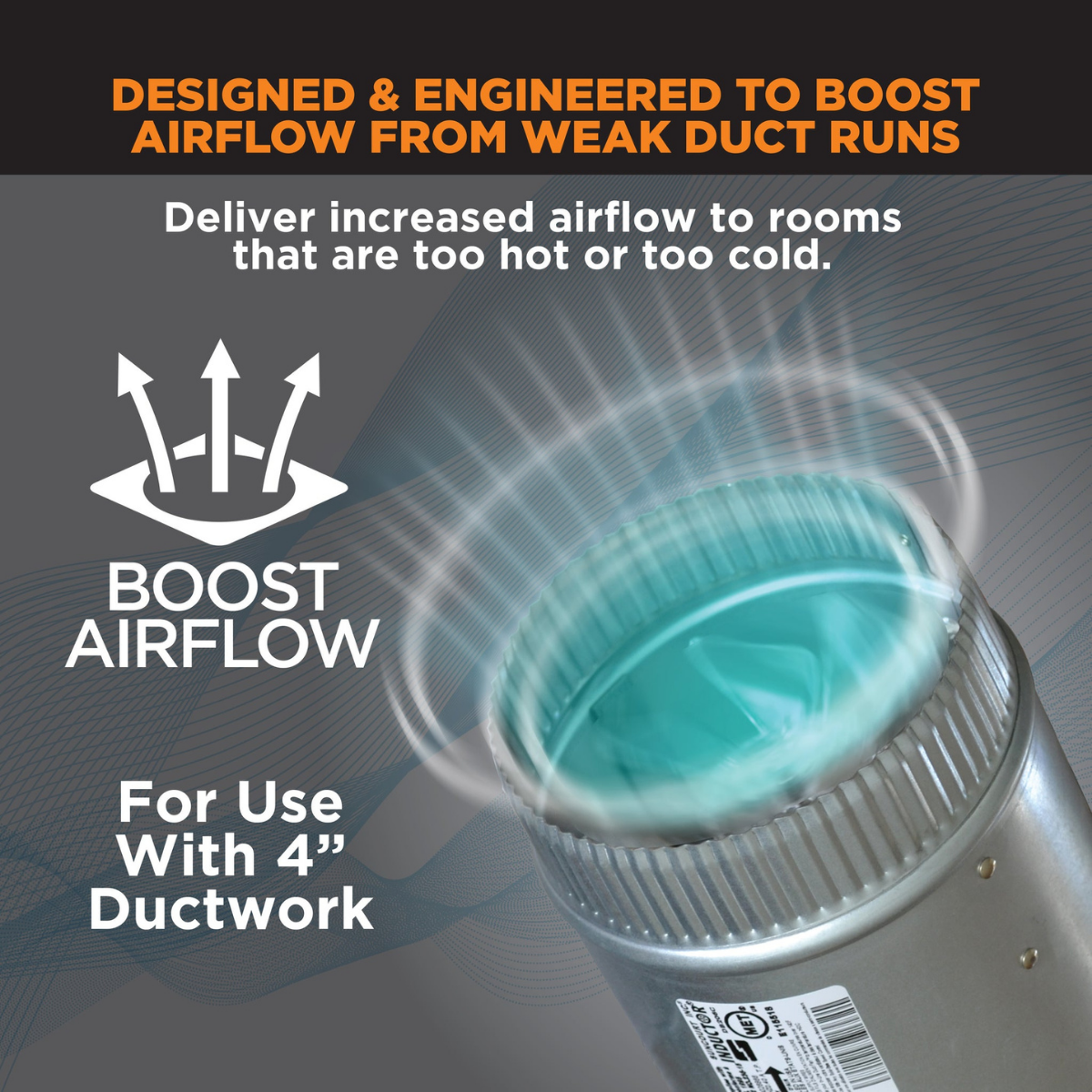 Suncourt Inductor Corded In-Line Duct Fans - Infographic 2