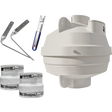 Suncourt Radon Fan Mitigation Kit - 4" to 3" Diameter Couplers