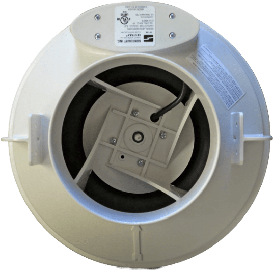 Suncourt Centrax® 6-In. In-Line Centrifugal Fan - Bottom