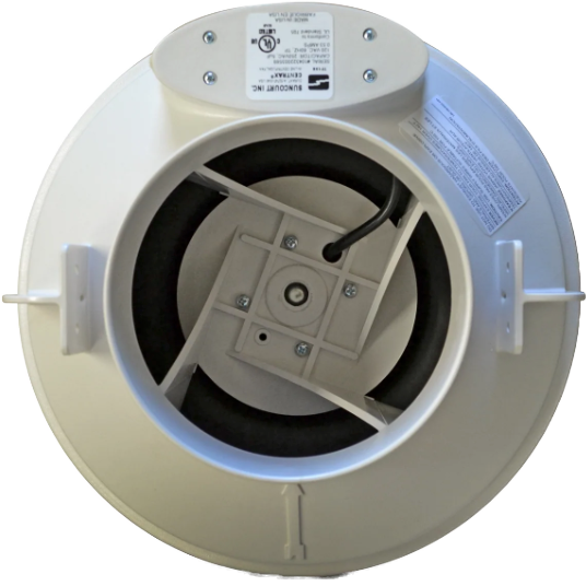 Suncourt Centrax® 6-In. In-Line Centrifugal Fan - Bottom