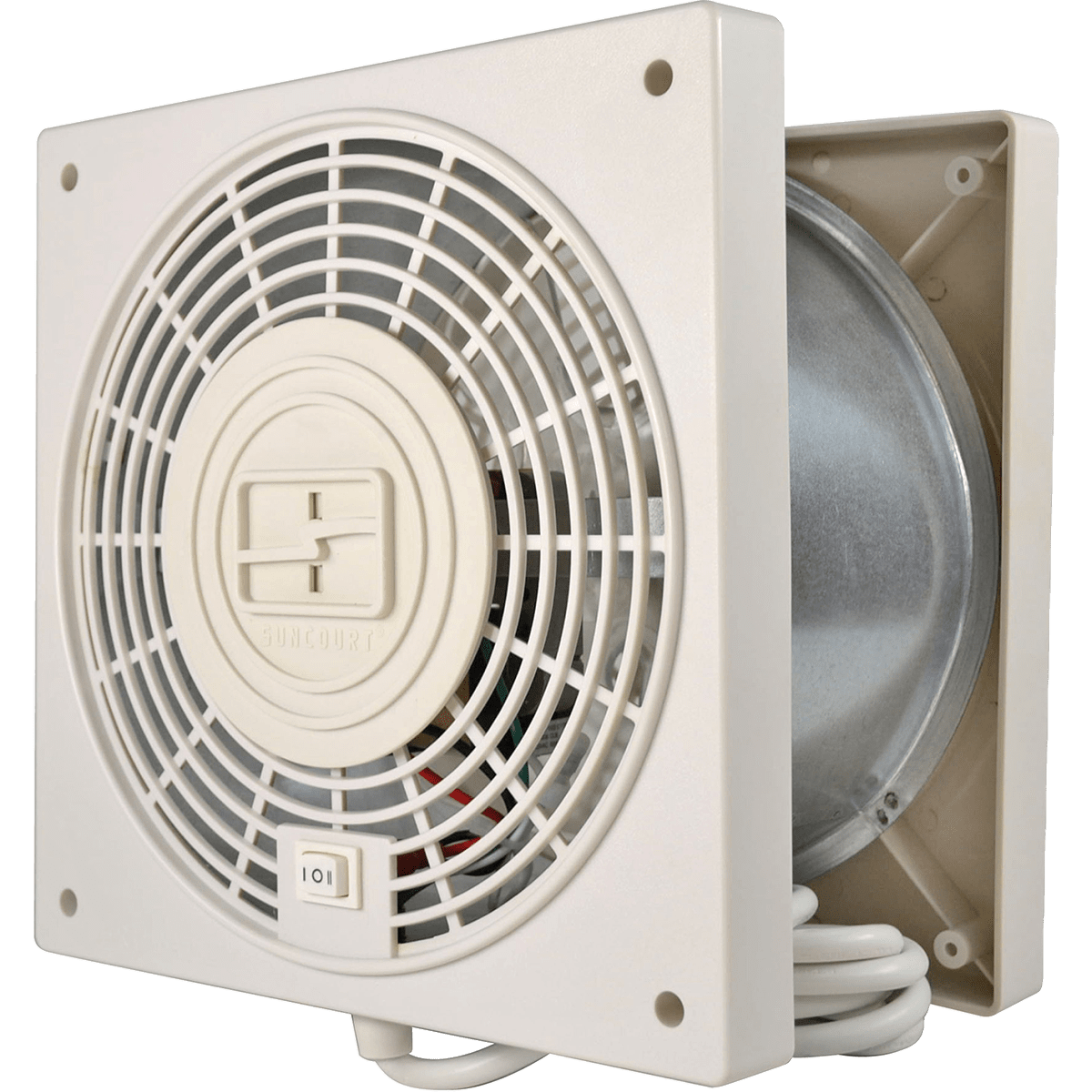 Suncourt ThruWall 2-Speed Room to Room Fan w/ Airflow Adapators - Main