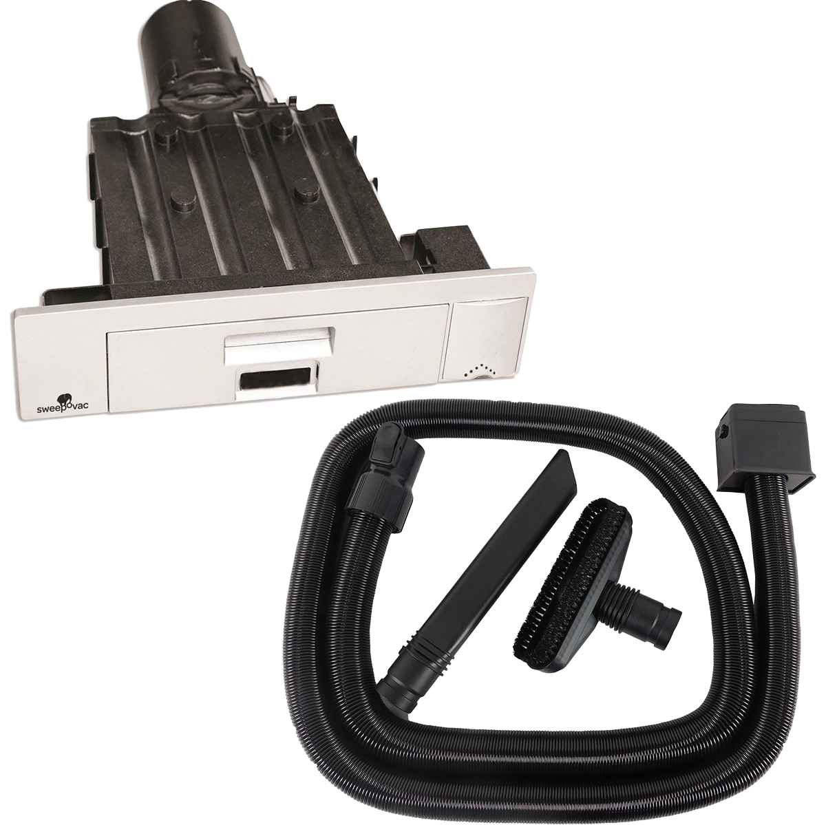 Sweepovac SVP SL2 Undercounter Kitchen Vacuum System - Vacuum System + Attachment Hose Kit