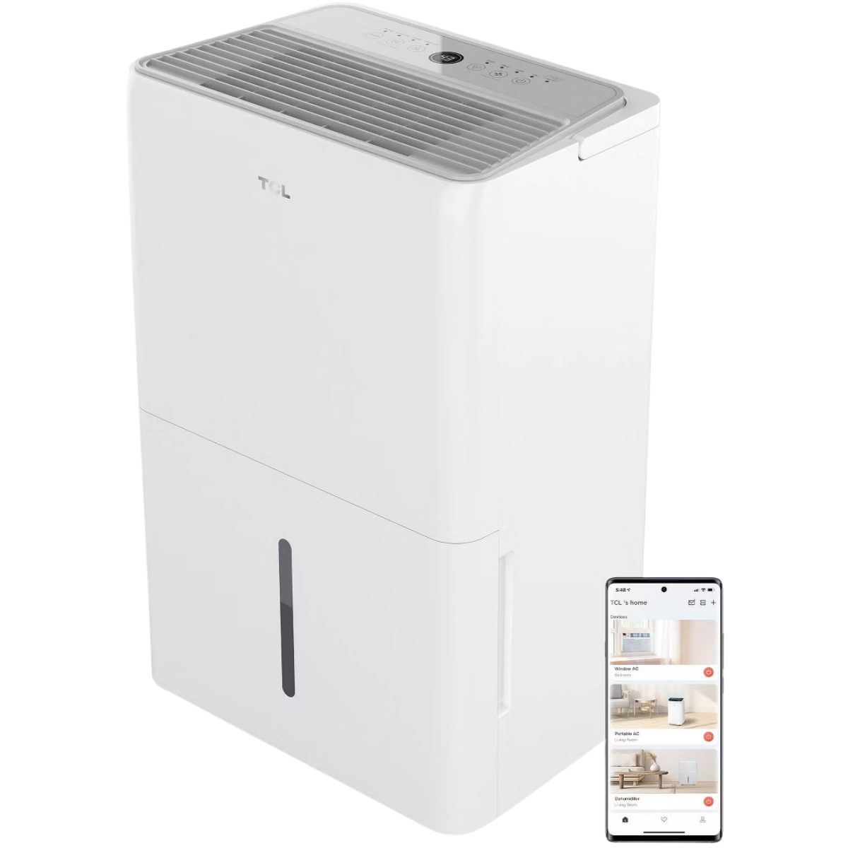 TCL 25 Pint Smart Dehumidifier - App