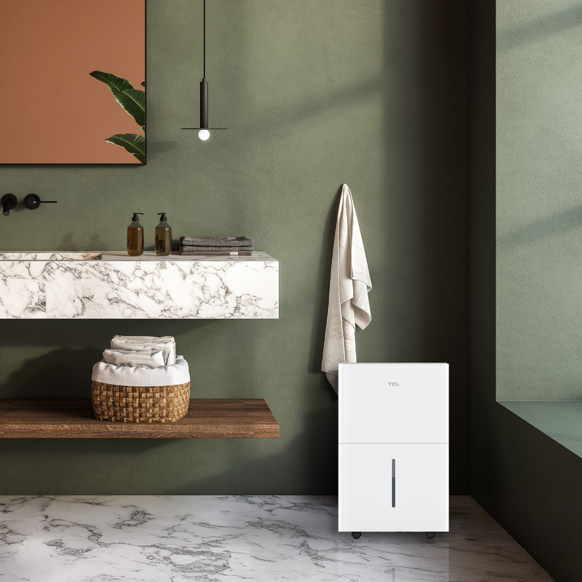 TCL 50 Pint Smart Dehumidifier - Lifestyle 1