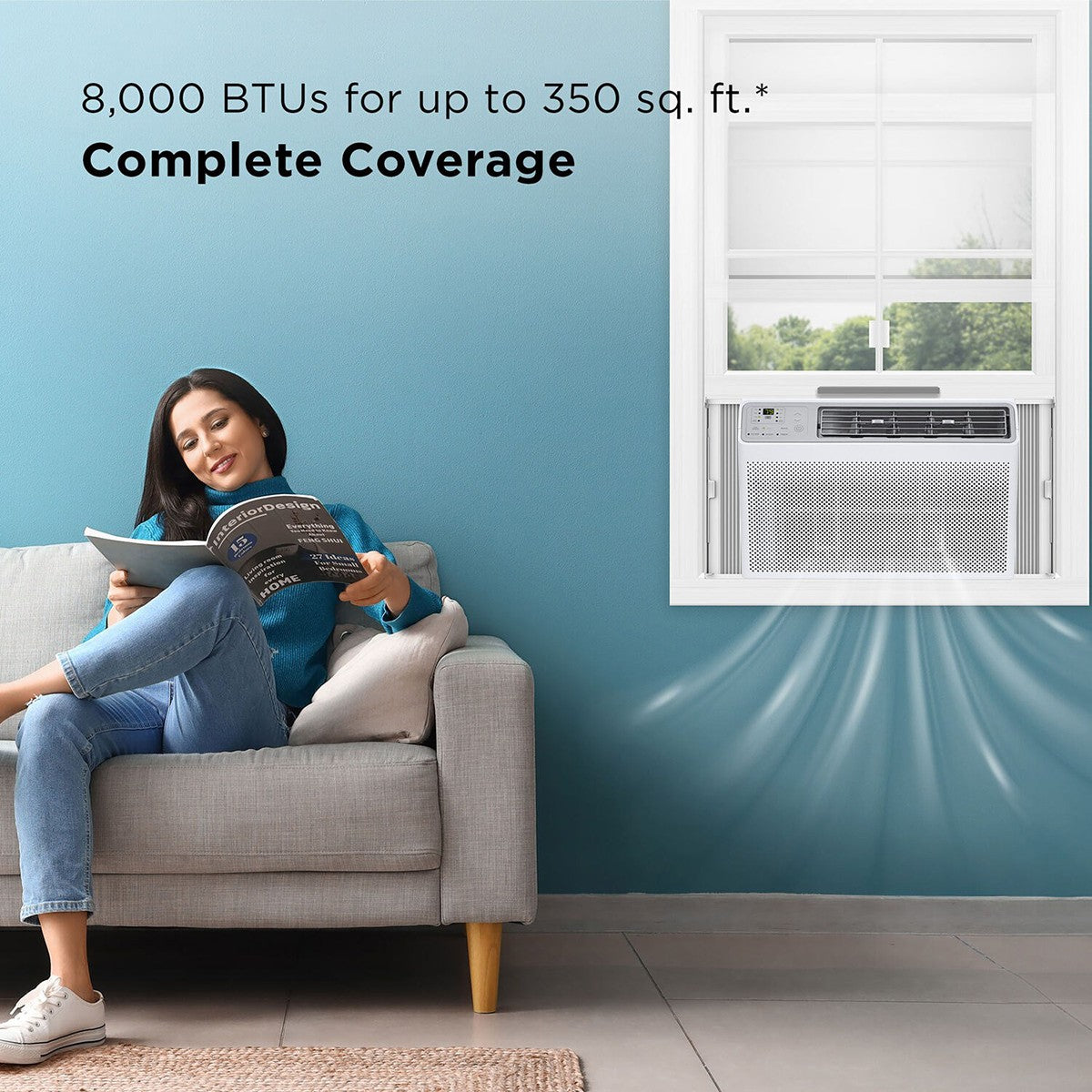 TCL 8,000 BTU Smart Window Air Conditioner - infographic 1