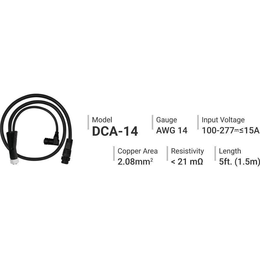 ThinkGrow Daisy Chain Power Cord  5'x15A - Main
