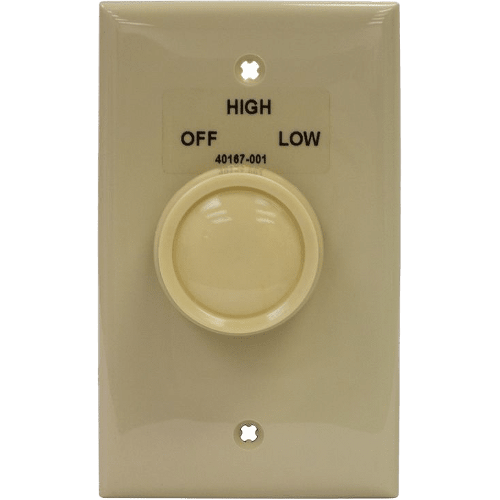 TPI 2-SW 2-Speed Wall Switch & Plate - Front
