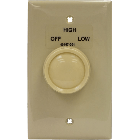TPI 2-SW 2-Speed Wall Switch & Plate - Front