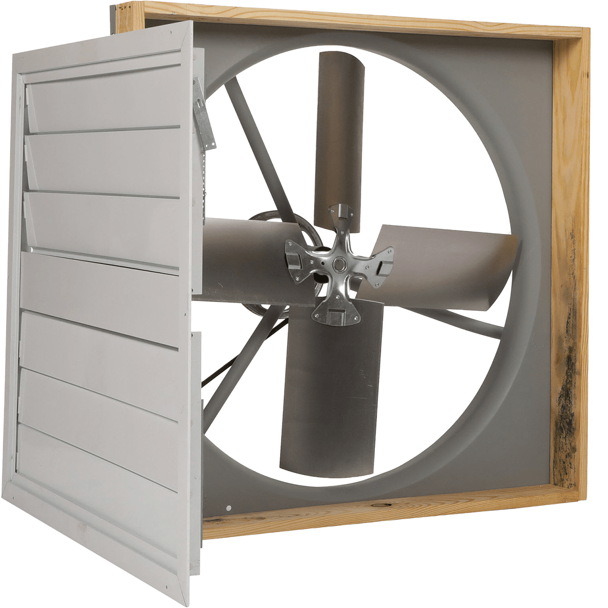 TPI BD302WHS Heavy Duty Belt Drive Whole House Fan - Side