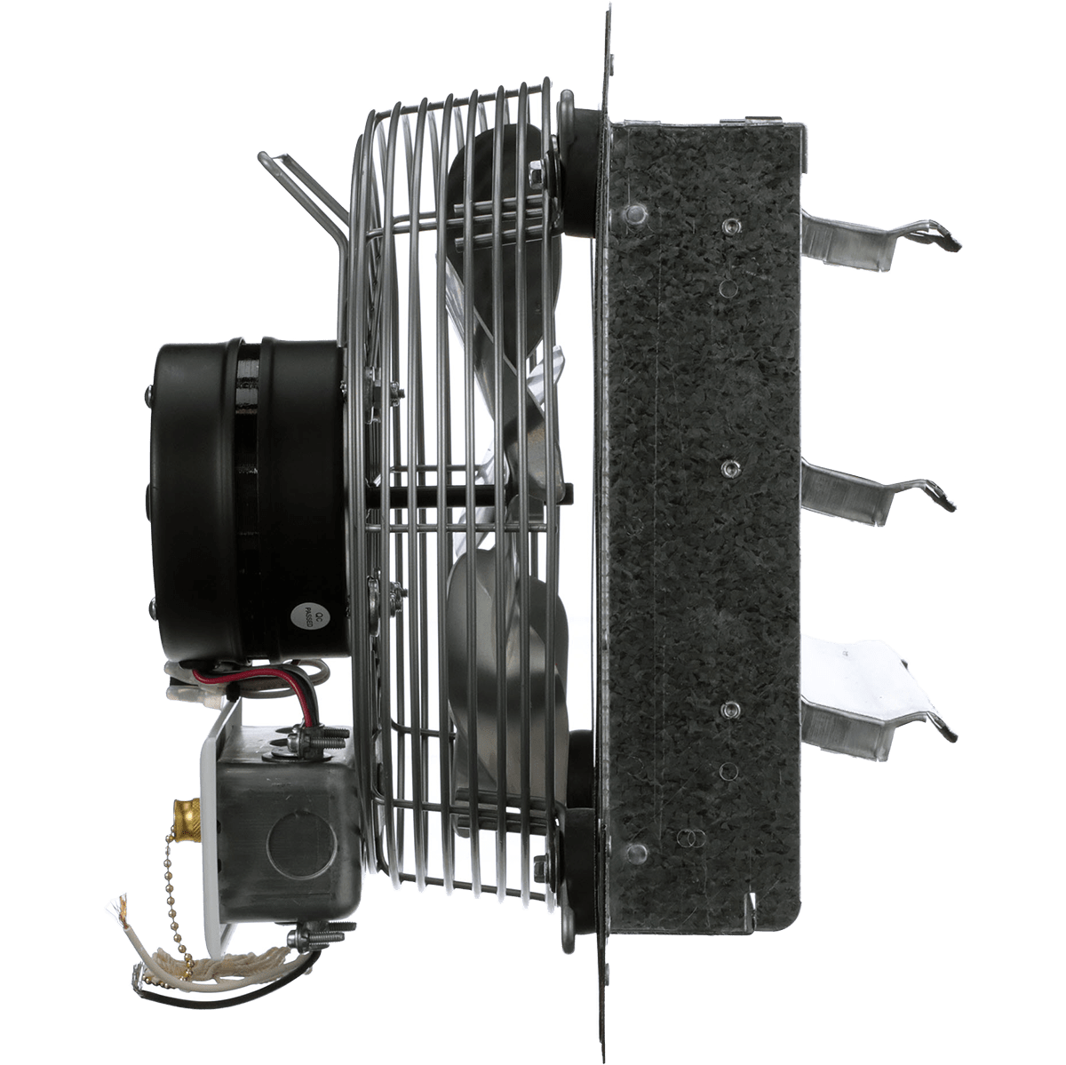 TPI CE12DS Direct Drive Shutter Mounted Exhaust Fan - Side