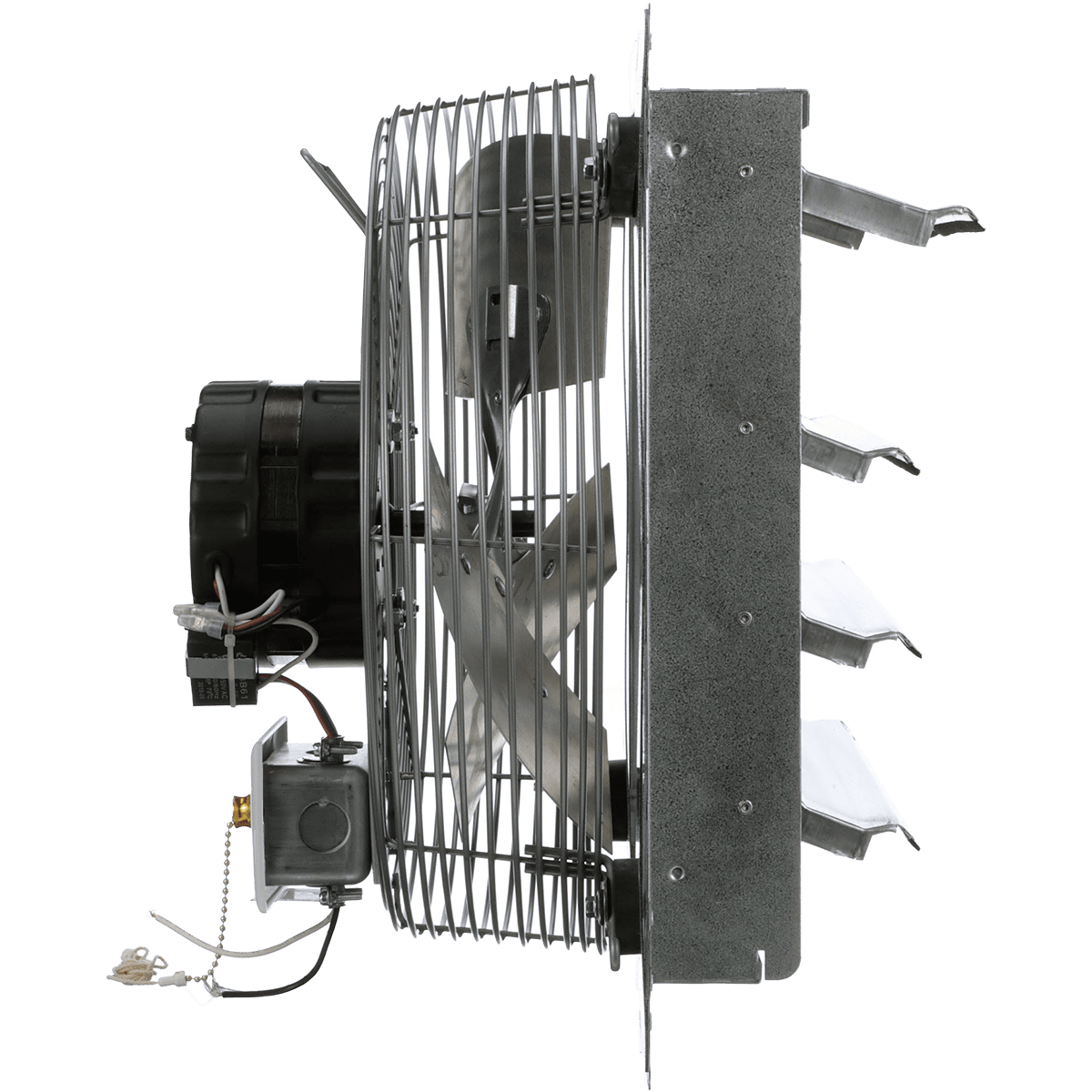 TPI CE14DS Direct Drive Shutter Mounted Exhaust Fan - Side
