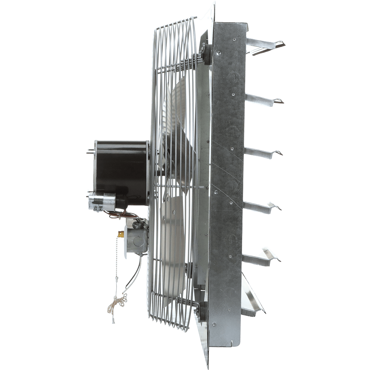 TPI CE24DS Direct Drive Shutter Mounted Exhaust Fan - Side