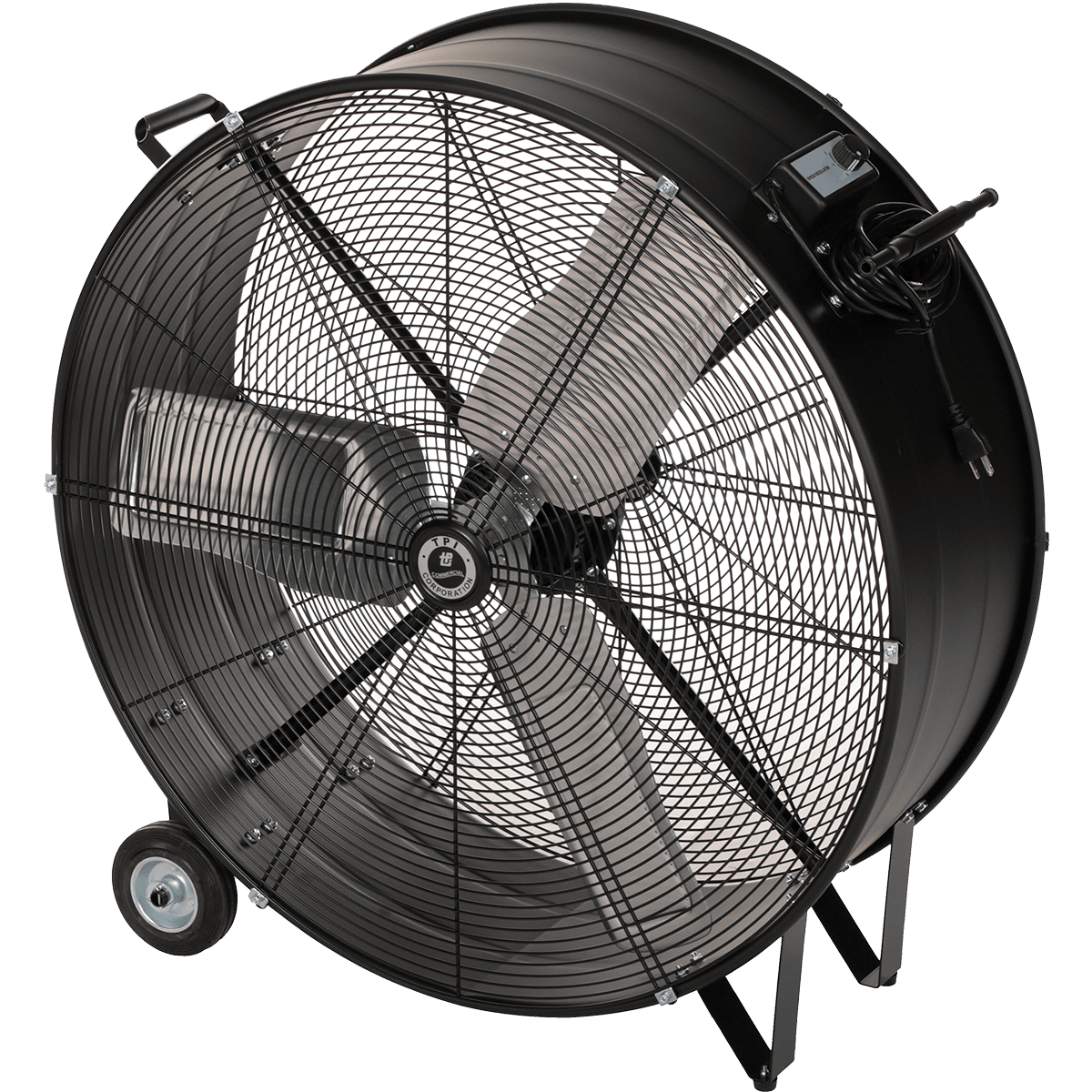 TPI 2-Speed Direct Drive Commercial Portable Drum Fan - 30-in 1/5 HP Fixed Head - Main