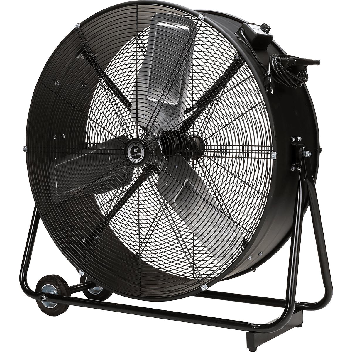 TPI 2-Speed Direct Drive Commercial Portable Drum Fan - 30-in 1/5 HP Tilt Head - Main