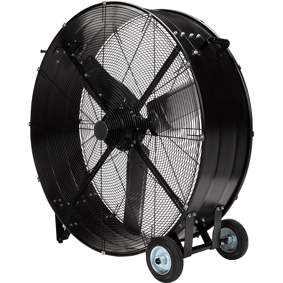 TPI 2-Speed Direct Drive Commercial Portable Drum Fan - 36-in 1/3 HP Fixed Head - Angle