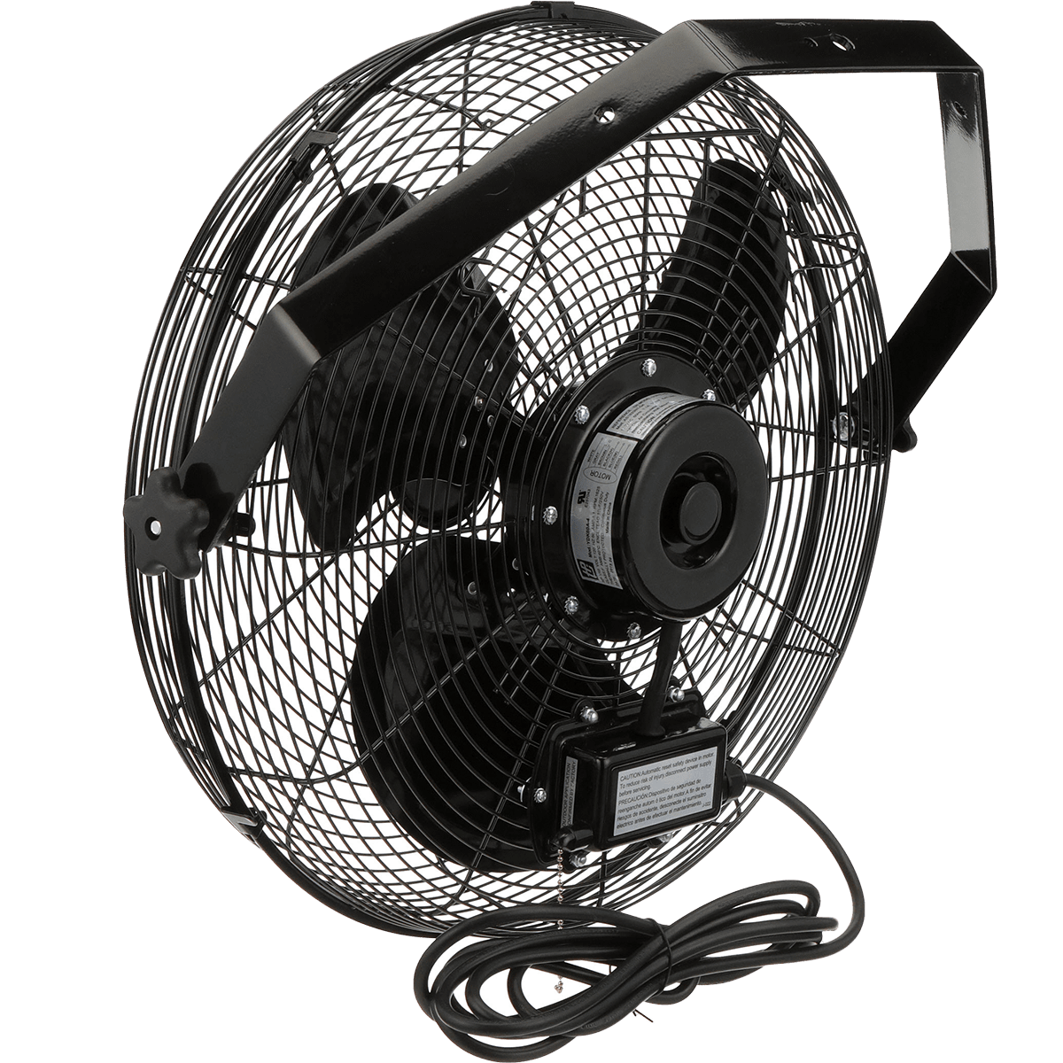 TPI U-TEHD 3-Speed Outdoor Rated Industrial Yoke Mount Fan - U18TEHD - Back