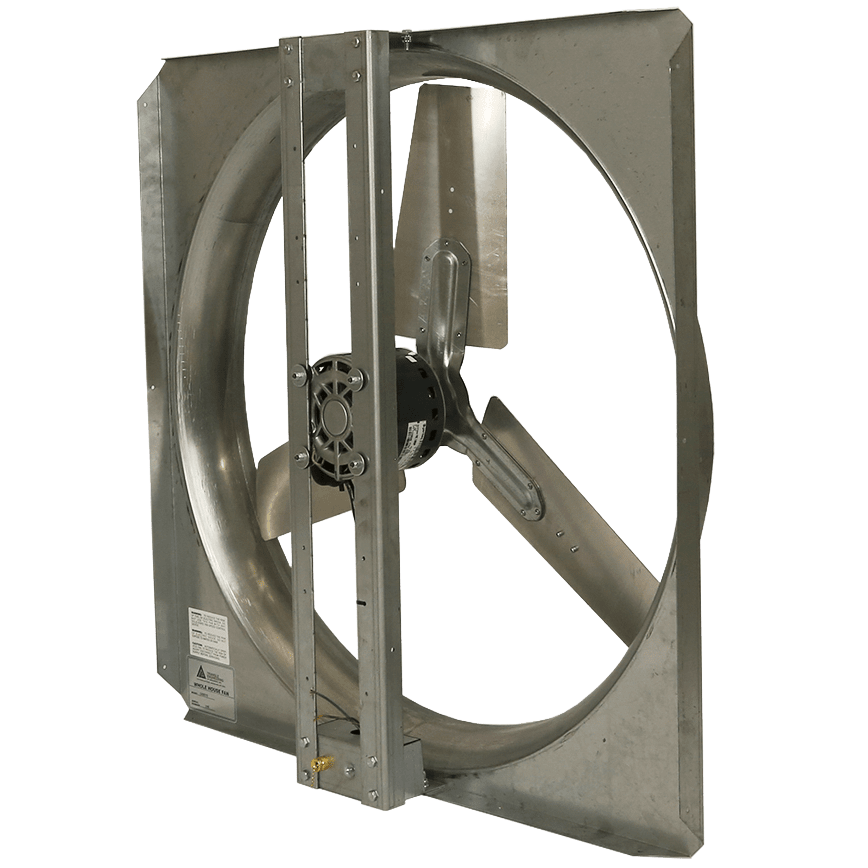 Triangle Engineering Comfort Aide 1/4 HP Whole House Fan - Angle