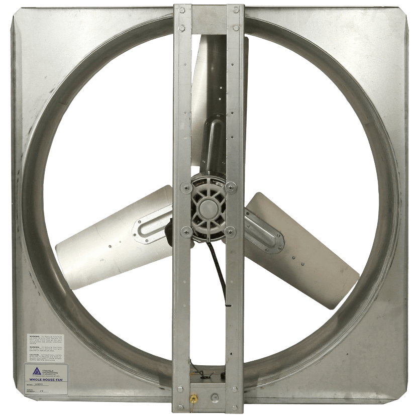 Triangle Engineering Comfort Aide 1/4 HP Whole House Fan - Front