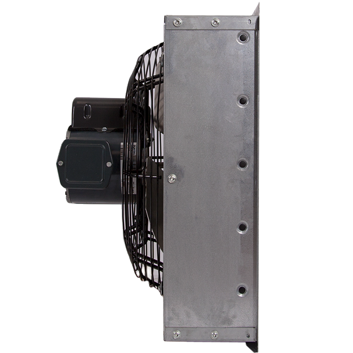 Triangle Engineering GPX Series 12 Inch Shutter Mounted Exhaust Fan - Side