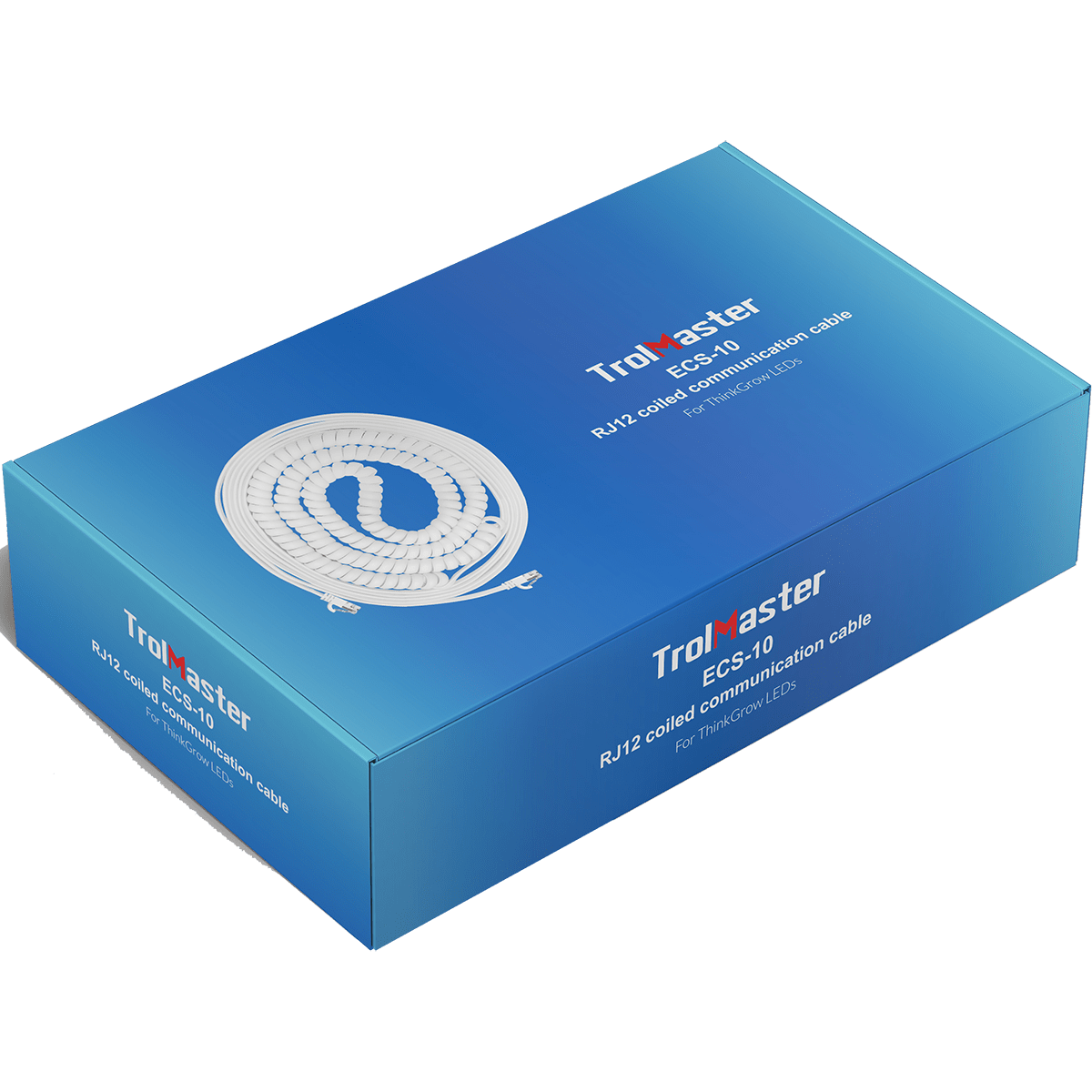 Trolmaster 25ft RJ12 Coiled Communication Cable (ECS-10) - Box