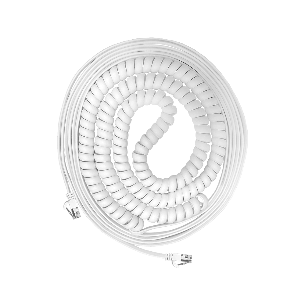 Trolmaster 25ft RJ12 Coiled Communication Cable (ECS-10) - Main