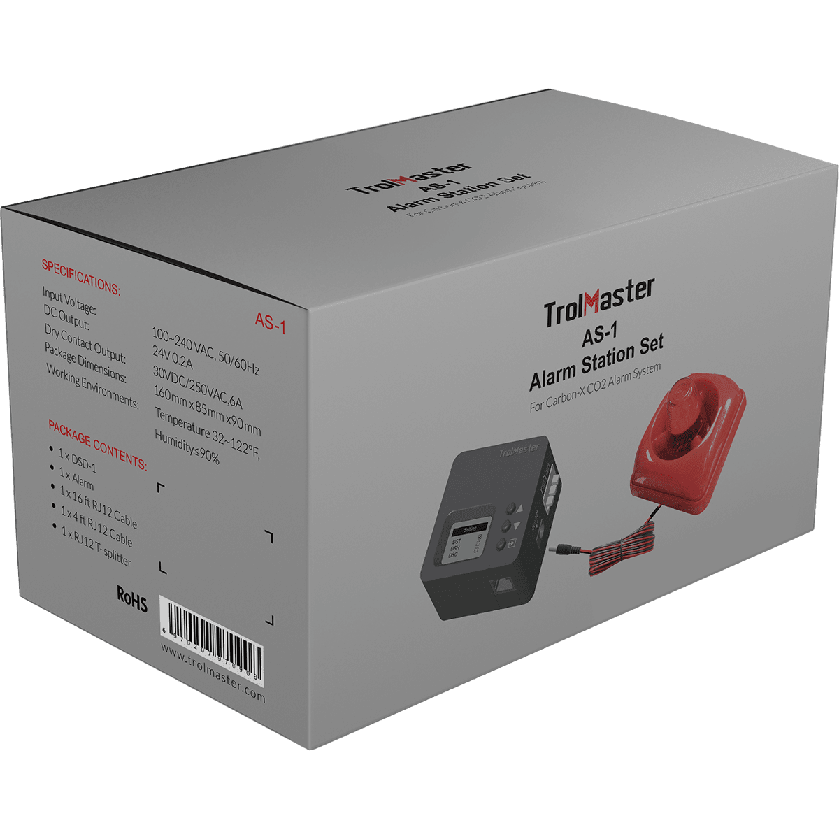 TrolMaster Carbon-X CO2 Alarm Station - Audio/Visual Box