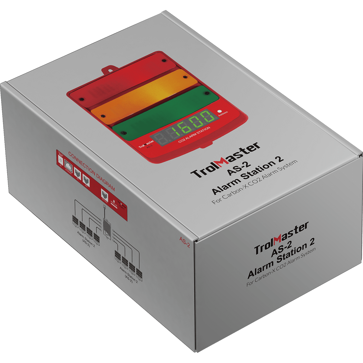 TrolMaster Carbon-X CO2 Alarm Station -Audio/Visual + LED Indicator Box